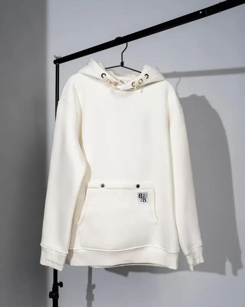 Felpa Hoodie White Shadow