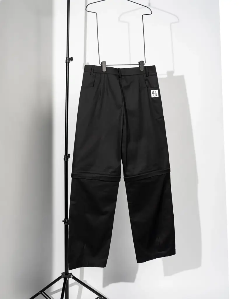 Zip Trousers Black Shadow