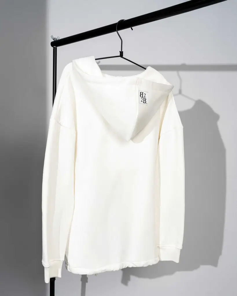 Hoodie Diagonal White Shadow — Preview 3