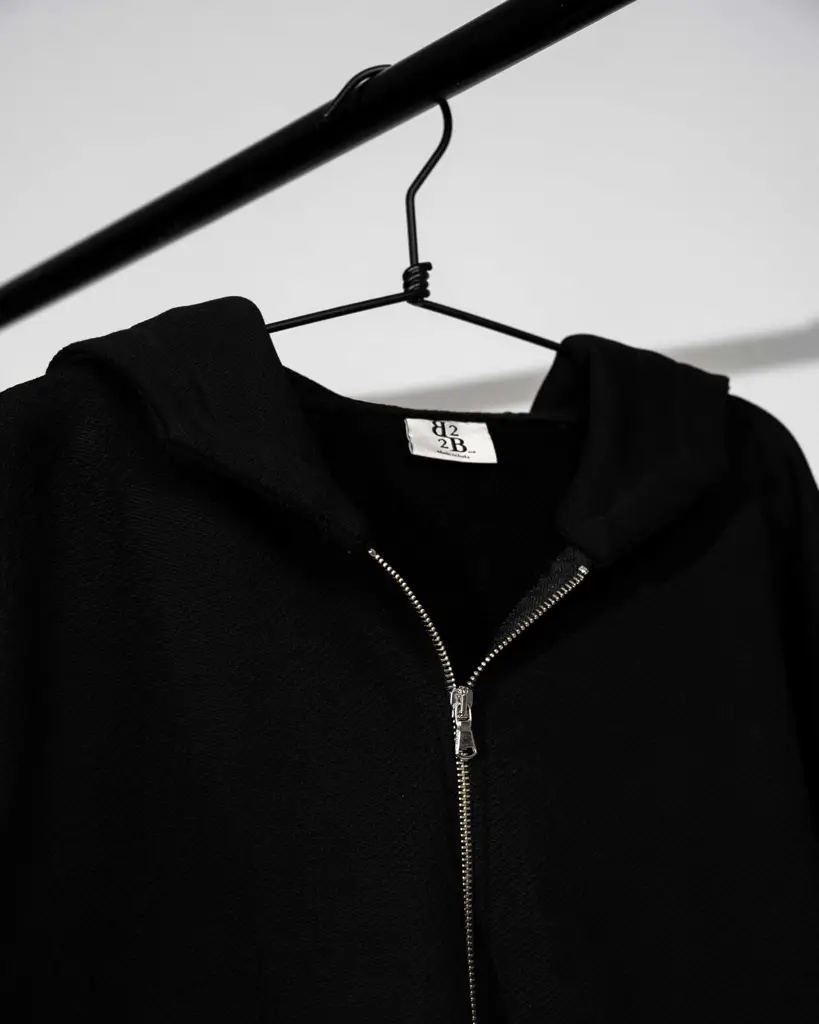 Felpa Hoodie Diagonal Black Shadow — Anteprima 4