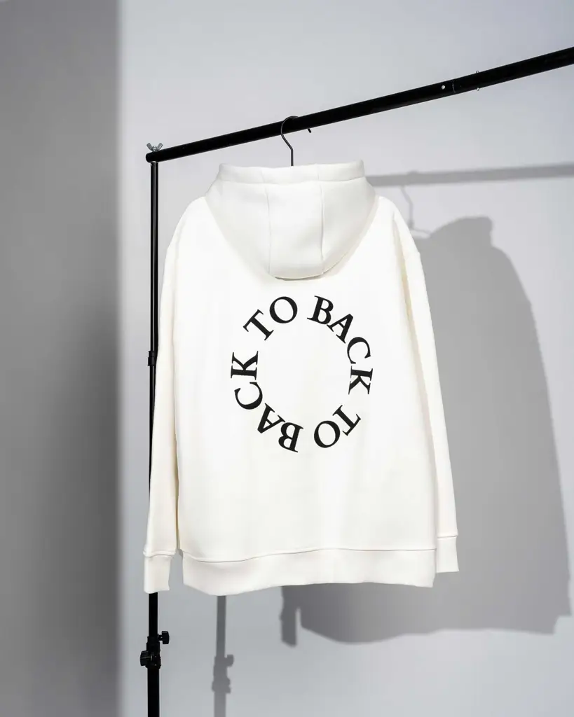 Felpa Hoodie White Shadow — Anteprima 5