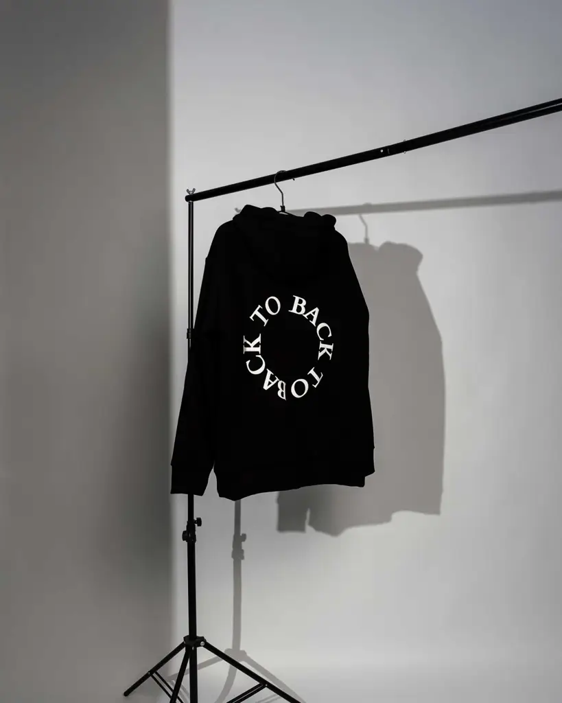 Felpa Hoodie Black Shadow — Anteprima 5